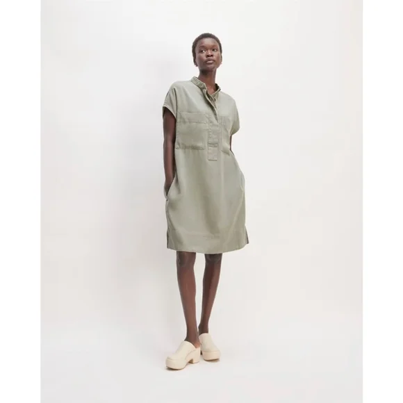 slim fit dress slacks The Long-Sleeve Utility Mini Dress main image 1
